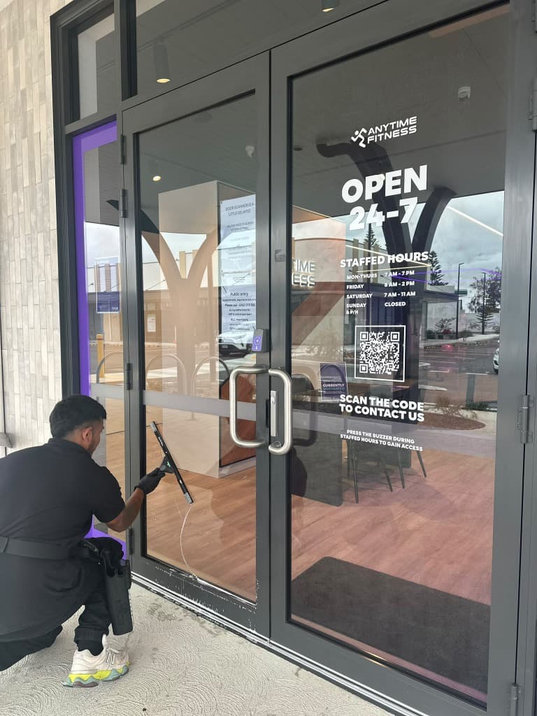 Commercial Storefront Glass Detailing - cleaning services Perth